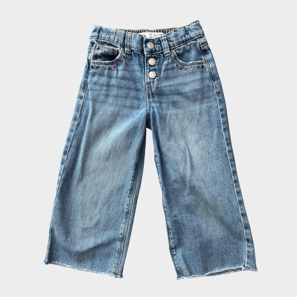 Zara | Floral Ankle Cropped Denim